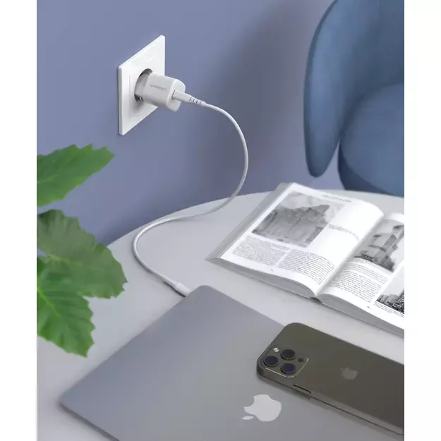 Choetech PD5007 USB-C PD 30W GaN wall charger - white 5