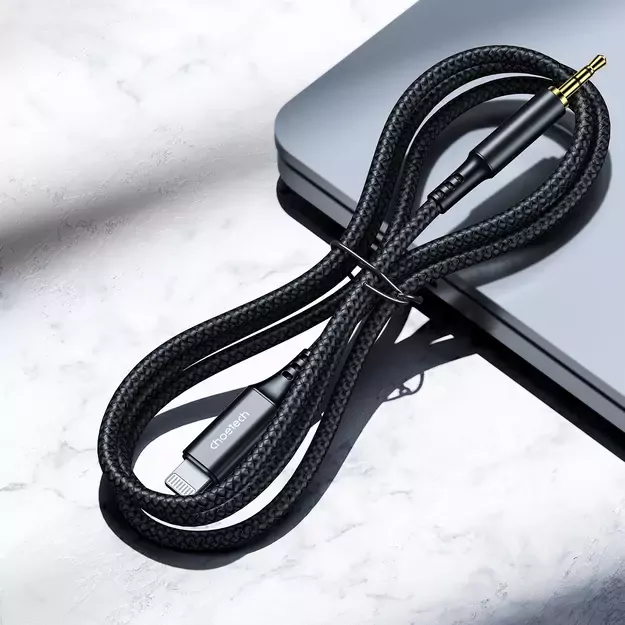 Choetech AUX009 Lighting / mini jack 3.5mm cable 2 m - black 5