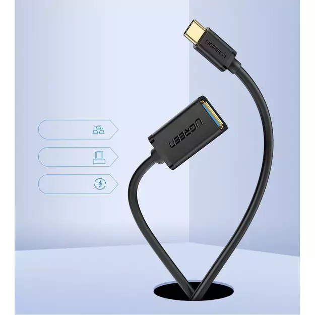 Ugreen US154 30701 USB-A 3.0 (female) / USB-C 3.0 (male) OTG adapter - black 1