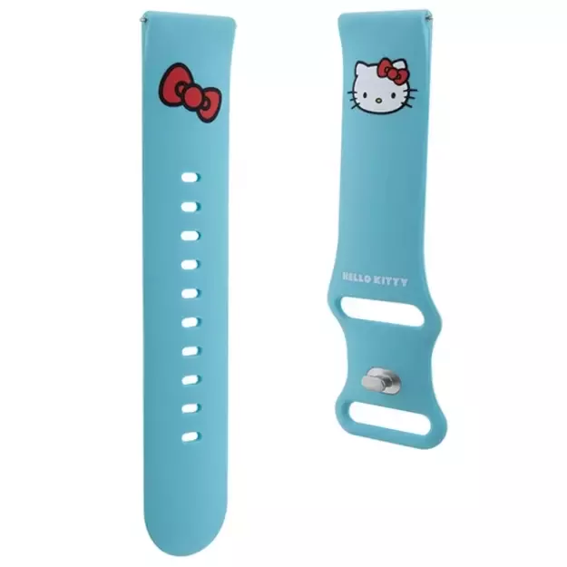 Hello Kitty Silicone Kitty Head strap universal 22mm - blue 2