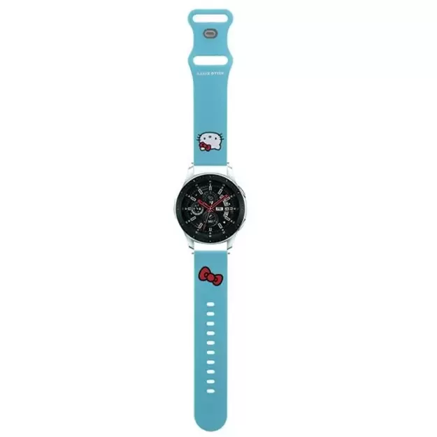 Hello Kitty Silicone Kitty Head strap universal 22mm - blue