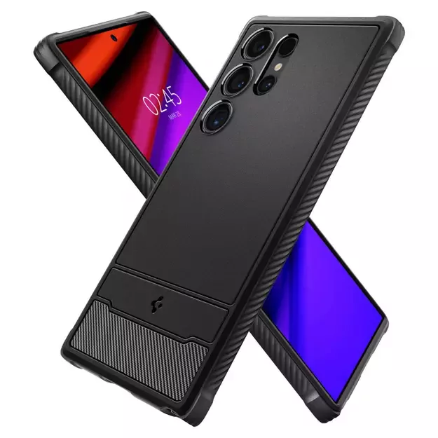 Spigen Rugged Armor Case for Samsung Galaxy S24 Ultra - Matte Black 28