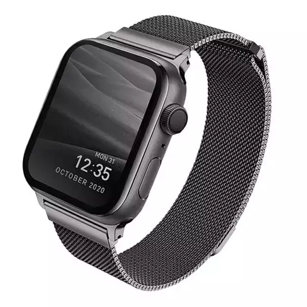 Uniq Dante Stainless Steel strap for Apple Watch 1/2/3/4/5/6/7/8/SE/SE2 38/40/41mm - graphite