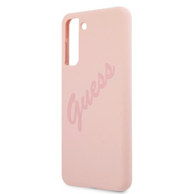 Guess GUHCS21MLSVSPI S21+ G996 pink/pink hardcase Script Vintage 5