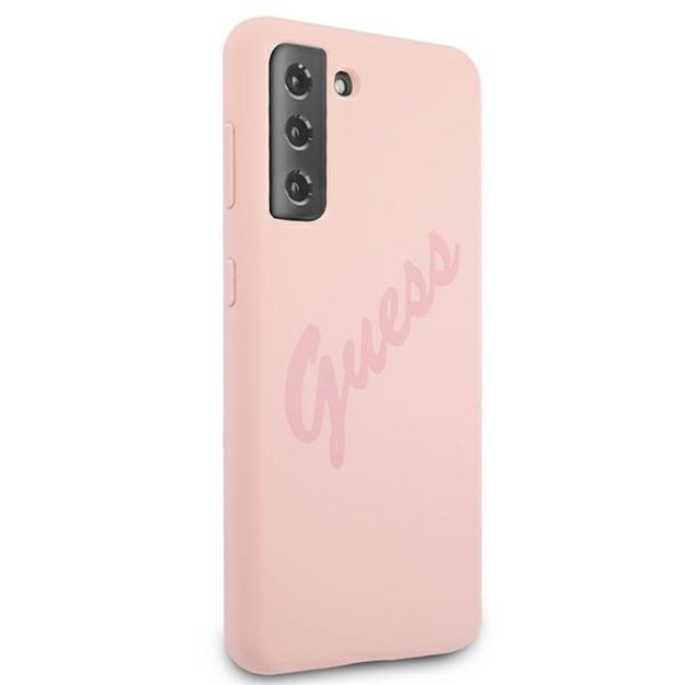 Guess GUHCS21MLSVSPI S21+ G996 pink/pink hardcase Script Vintage 3