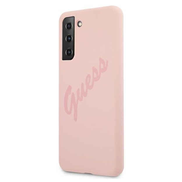 Guess GUHCS21MLSVSPI S21+ G996 pink/pink hardcase Script Vintage 1