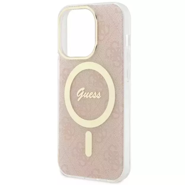 Guess IML 4G MagSafe case for iPhone 15 Pro - pink 12
