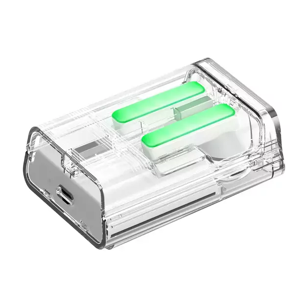 TWS Joyroom JR-TC1 IceLens Series wireless headphones with LED lights - white 3