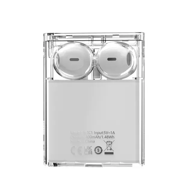 TWS Joyroom JR-TC1 IceLens Series wireless headphones with LED lights - white 5