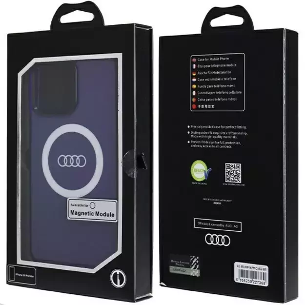 Audi IML Big Logo MagSafe case for iPhone 14 Pro Max - blue 6