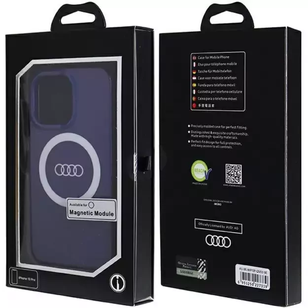 Audi IML Big Logo MagSafe case for iPhone 13 Pro / 13 - blue 3