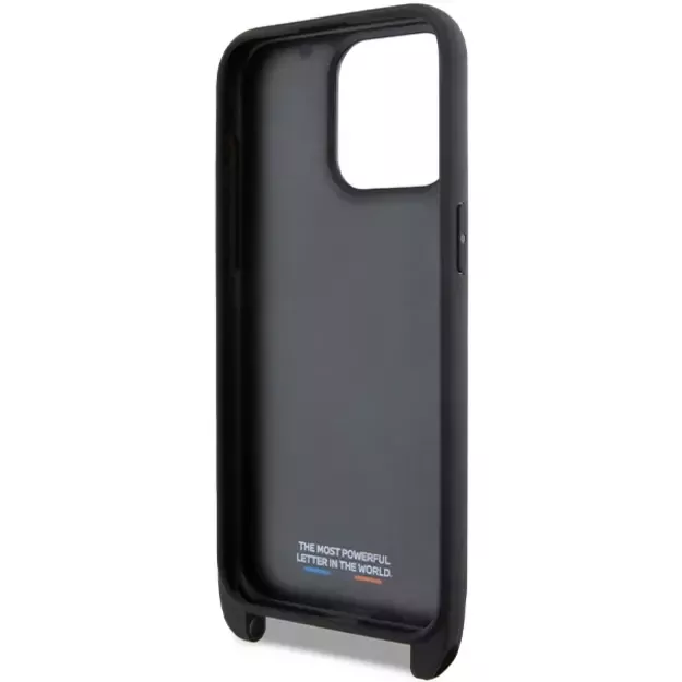BMW M Edition Carbon Stripe &amp  Strap case for iPhone 15 Pro Max - black 5
