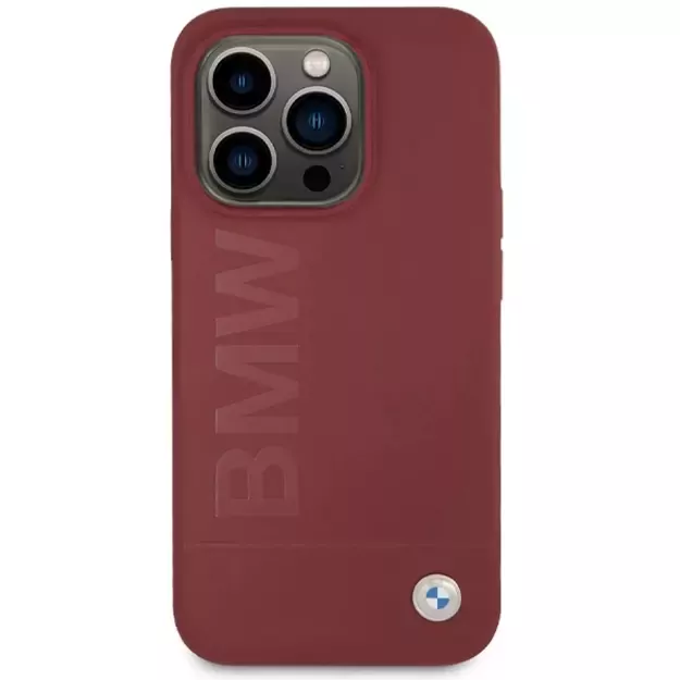 BMW Silicone Big Logo MagSafe case for iPhone 15 Pro - red 2