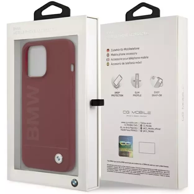 BMW Silicone Big Logo MagSafe case for iPhone 15 Pro - red 6