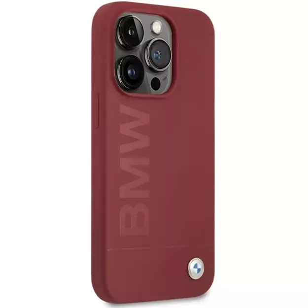 BMW Silicone Big Logo MagSafe case for iPhone 15 Pro - red 3