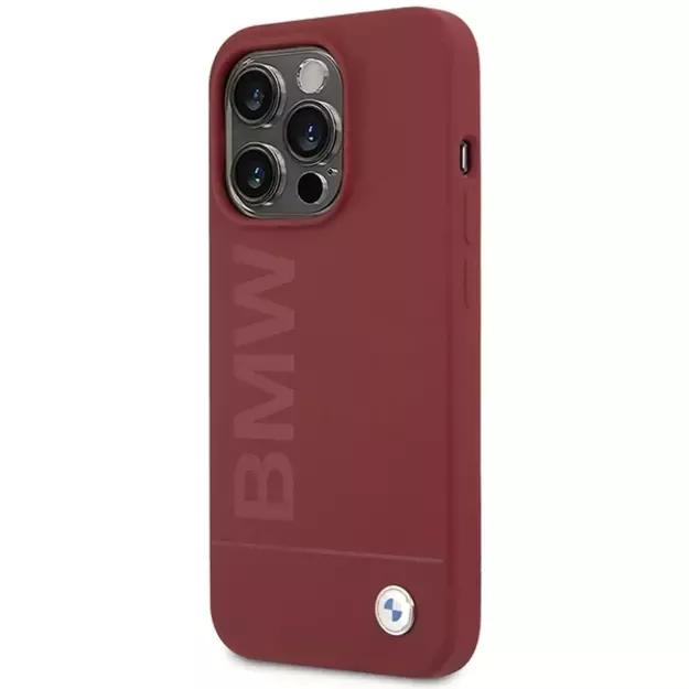 BMW Silicone Big Logo MagSafe case for iPhone 15 Pro - red 1