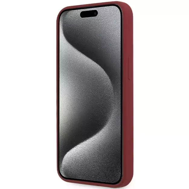 BMW Silicone Big Logo MagSafe case for iPhone 15 Pro - red 4