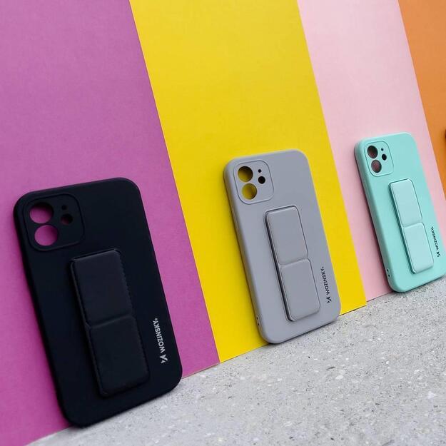 Wozinsky Kickstand Case iPhone 12 Pro Max silicone case with stand black 10