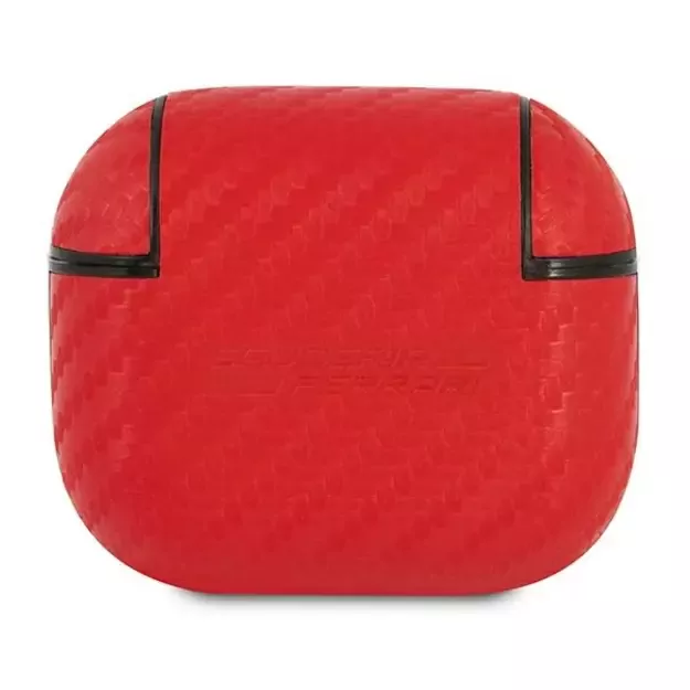 Ferrari FESA3CARE AirPods 3 cover red/red On Track PU Carbon 3