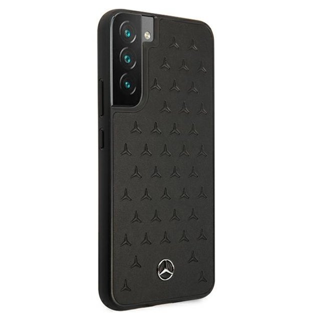 Mercedes MEHCS22MPSQBK S22+ S906 czarny/black hardcase Leather Stars Pattern 10