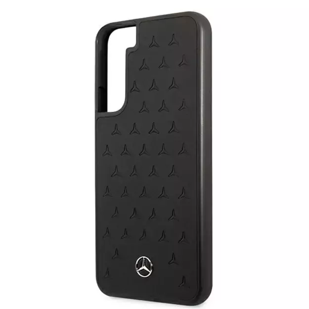 Mercedes MEHCS22MPSQBK S22+ S906 czarny/black hardcase Leather Stars Pattern 5