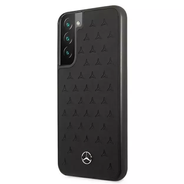 Mercedes MEHCS22MPSQBK S22+ S906 czarny/black hardcase Leather Stars Pattern 1