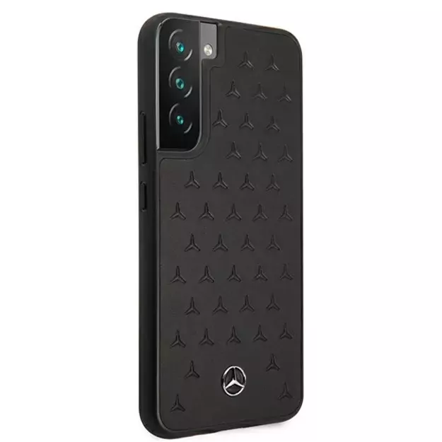 Mercedes MEHCS22MPSQBK S22+ S906 czarny/black hardcase Leather Stars Pattern 3