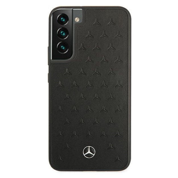 Mercedes MEHCS22MPSQBK S22+ S906 czarny/black hardcase Leather Stars Pattern 9