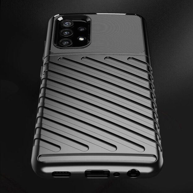 Thunder Case Flexible Tough Rugged Cover TPU Case for Samsung Galaxy A32 5G blue 7