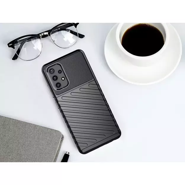 Thunder Case Flexible Tough Rugged Cover TPU Case for Samsung Galaxy A32 5G blue 26