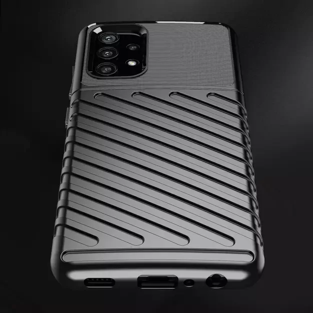 Thunder Case Flexible Tough Rugged Cover TPU Case for Samsung Galaxy A32 5G blue 21