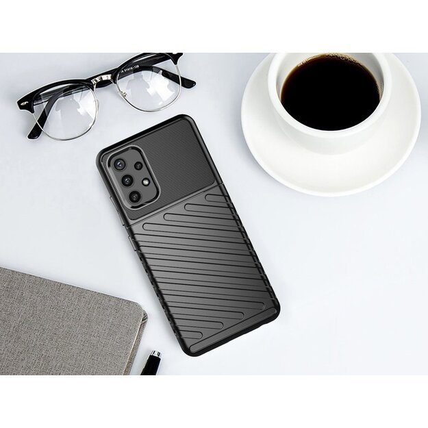 Thunder Case Flexible Tough Rugged Cover TPU Case for Samsung Galaxy A32 5G blue 12