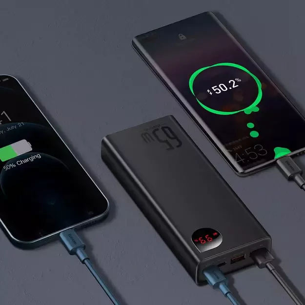 Baseus Adaman powerbank 2x USB / 1x USB Type C / 1x micro USB 20000mAh 65W Quick Charge 3.0 Power Delivery black (PPIMDA-D01) 13