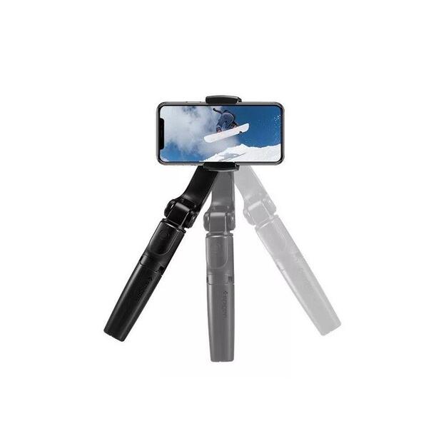 Spigen S610W Bluetooth Gimbal with Selfie Stick - Black 1