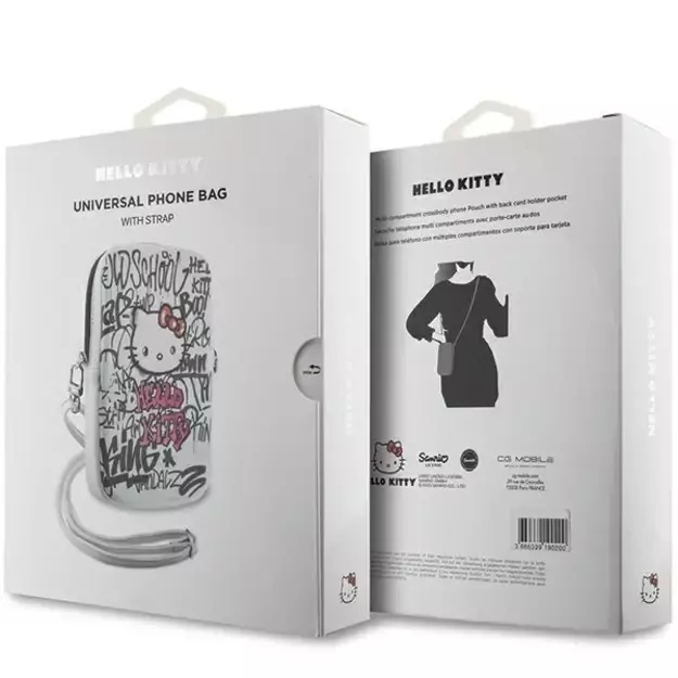 Hello Kitty Graffiti Kitty Head bag - white 4