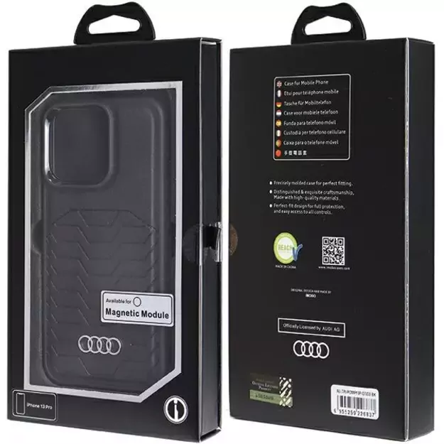 Audi Synthetic Leather case with MagSafe for iPhone 13 Pro / 13 - black 12
