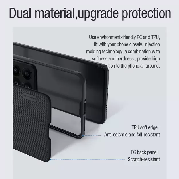 Nillkin Super Frosted Shield Pro Magnetic Case for Xiaomi 14 - black 31