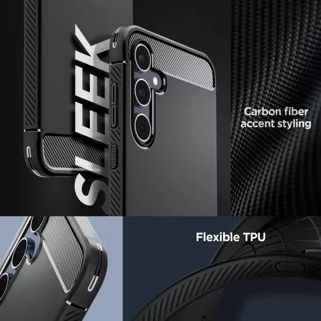 Spigen Rugged Armor Case for Samsung Galaxy A55 5G - Matte Black 12