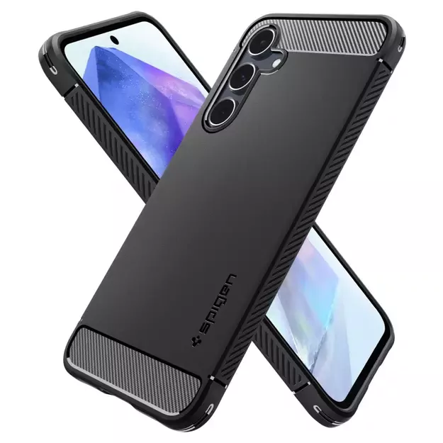 Spigen Rugged Armor Case for Samsung Galaxy A55 5G - Matte Black 7