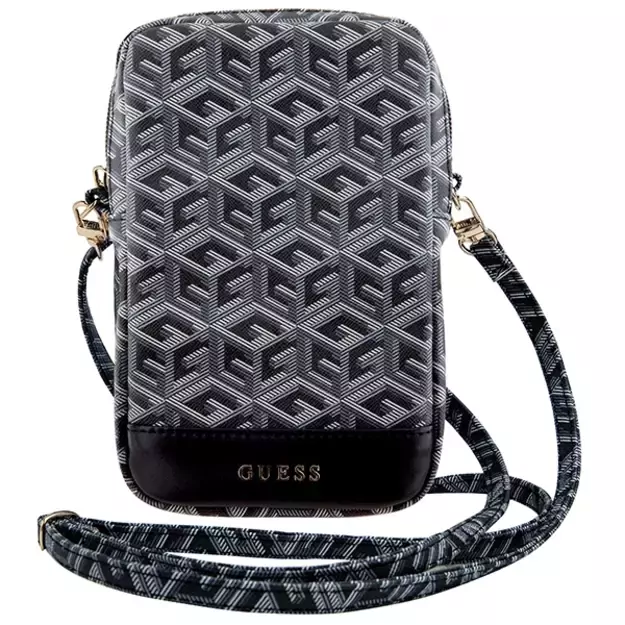 Guess Zip GCube Bottom Stripe phone bag - black 5