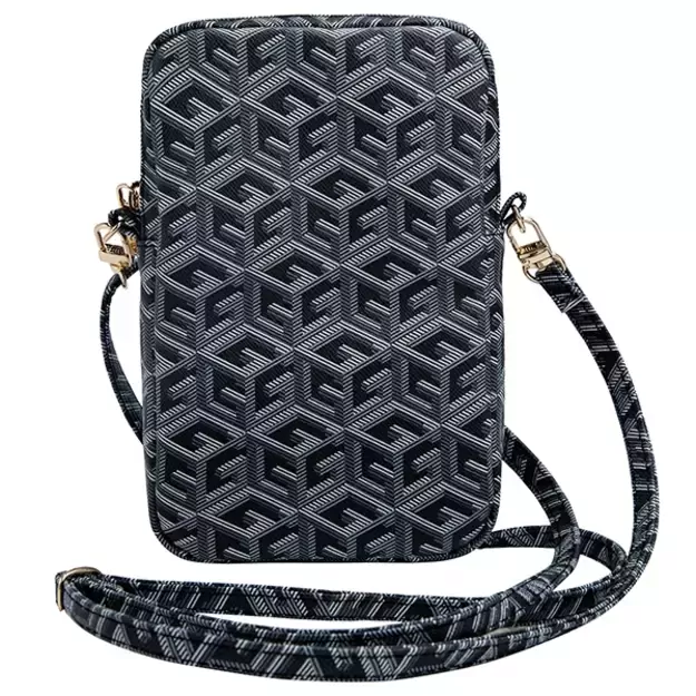 Guess Zip GCube Bottom Stripe phone bag - black 7