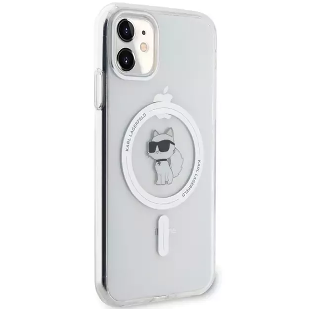 Karl Lagerfeld IML Choupette MagSafe case for iPhone 11 / Xr - transparent 13