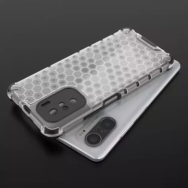 Honeycomb Case armor cover with TPU Bumper for Xiaomi Redmi K40 Pro+ / K40 Pro / K40 / Poco F3 blue 9