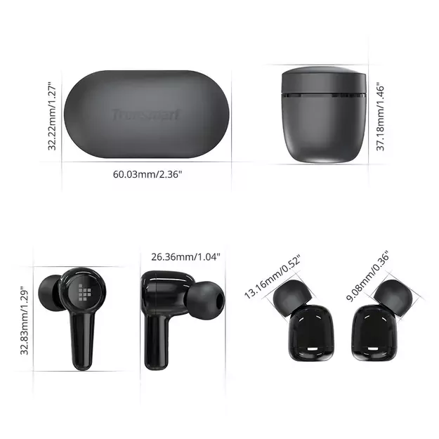 Tronsmart Apollo Air + TWS ANC Bluetooth 5.2 wireless earphones earbuds waterproof black (372359) 16