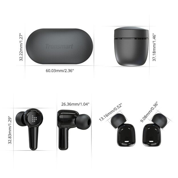 Tronsmart Apollo Air + TWS ANC Bluetooth 5.2 wireless earphones earbuds waterproof black (372359) 39