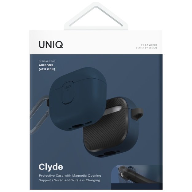 Uniq Clyde Lock Case for AirPods 4 - Blue 4