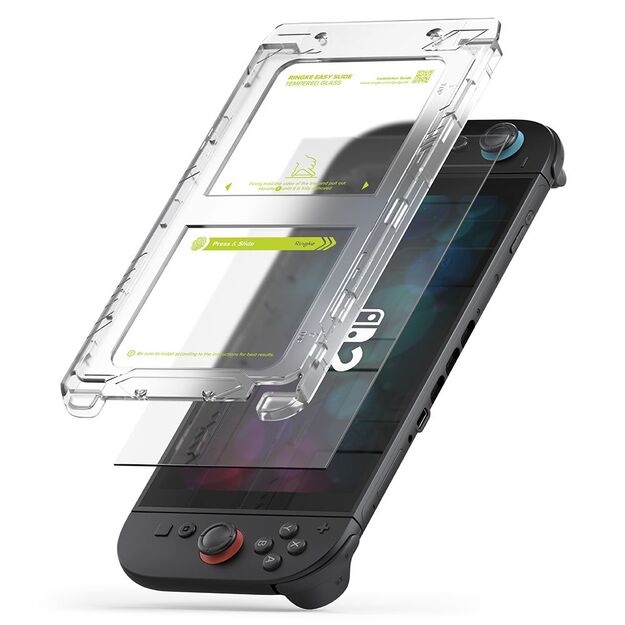 Ringke Easy Slide 2-pack Tempered Glass for Nintendo Switch 2 - Transparent 1