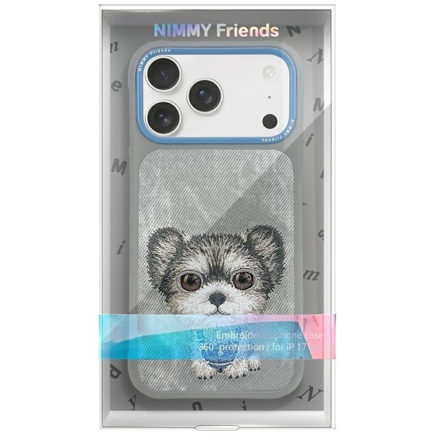 Nimmy Big Eyed Pet 2.0 Dog Case for iPhone 17 - Gray 1