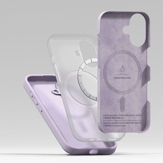 Ringke Silicone Magnetic MagSafe Case for iPhone 17 - Purple 5