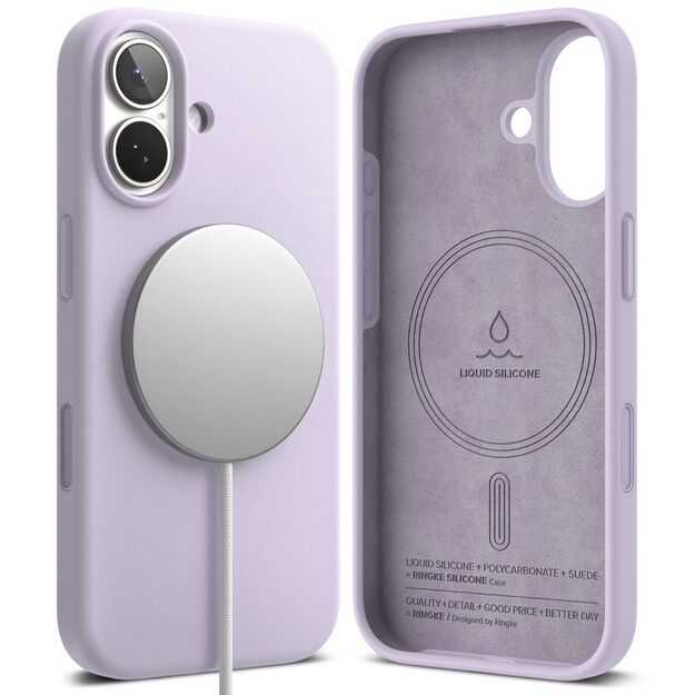 Ringke Silicone Magnetic MagSafe Case for iPhone 17 - Purple 1